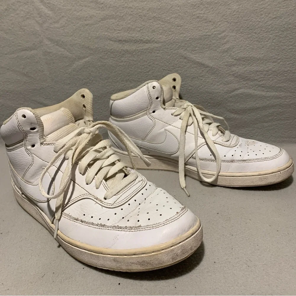 Nike Air high top white sneakers - Size 10.5